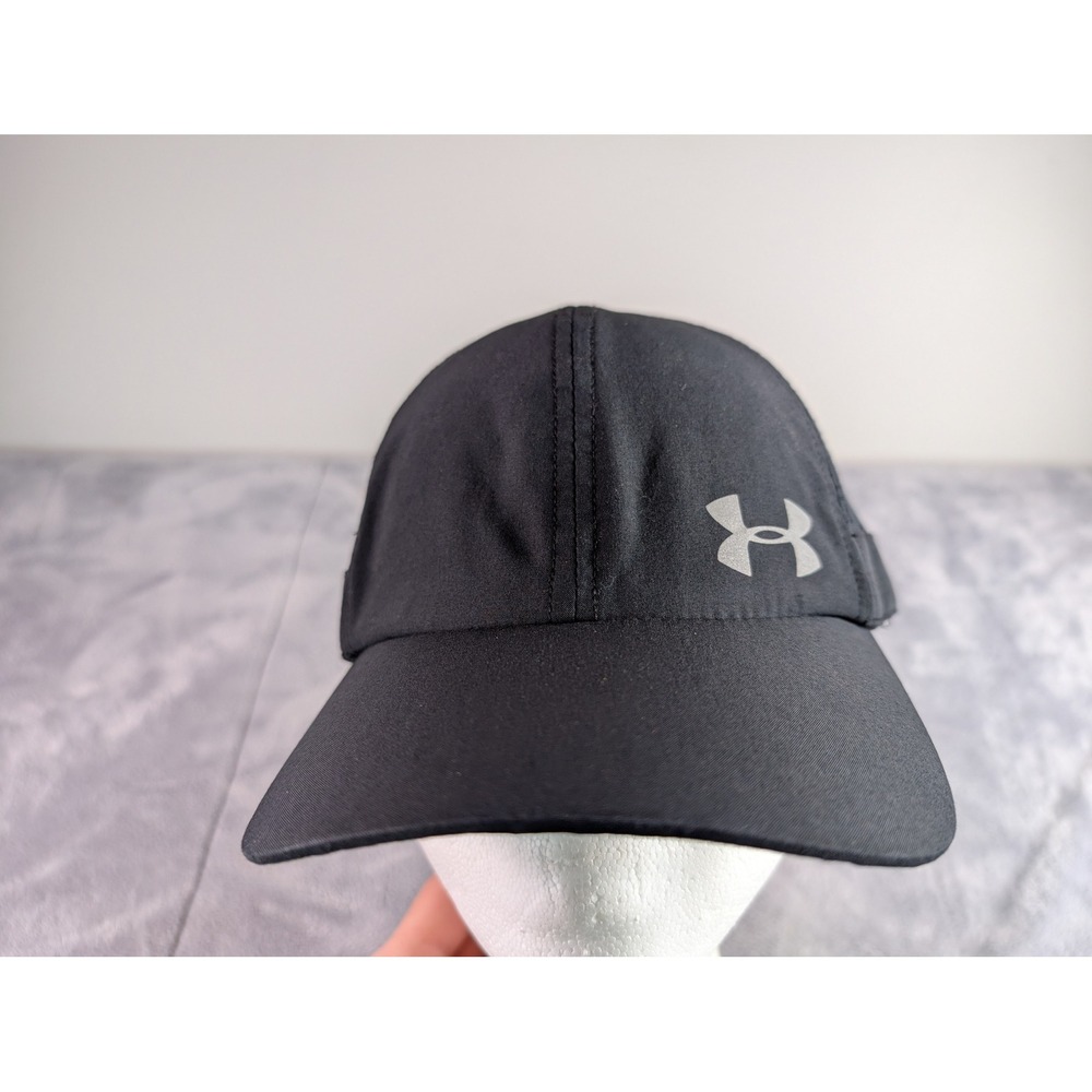 Under Armour Womens Running Hat Black Mesh Adjustable Baseball Cap 1254599 OSFA